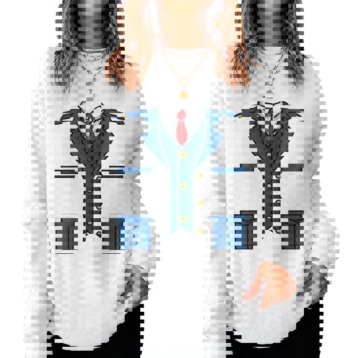 子供の男性、女性、列車の運転士の車掌衣装 レディーススウェットシャツ