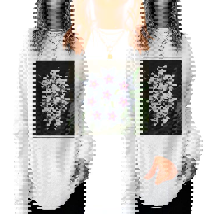 面白いhoya Flowers 多肉植物 ガーデニング 植物 レディーススウェットシャツ