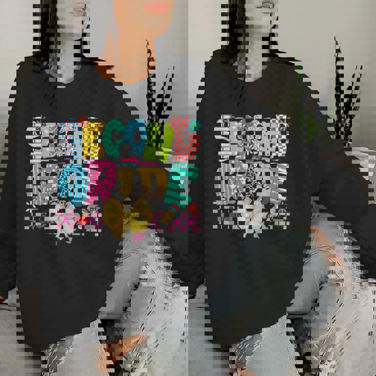 2年生 女の子 男の子 先生 2年生 新学期 レディーススウェットシャツ 彼女への贈り物