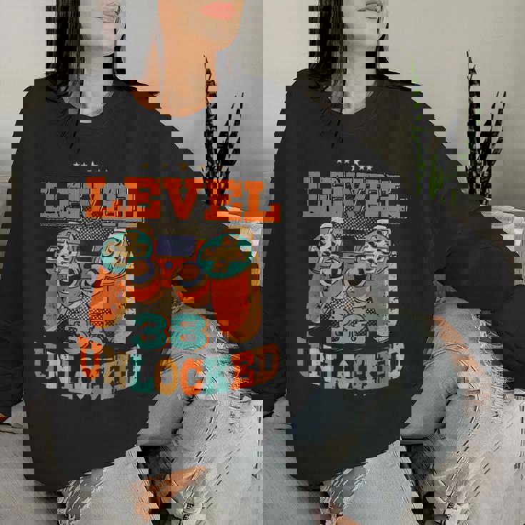 38歳の誕生日プレゼント 38歳 男性と女性、ビデオゲーム 1983年生まれ レディーススウェットシャツ 彼女への贈り物