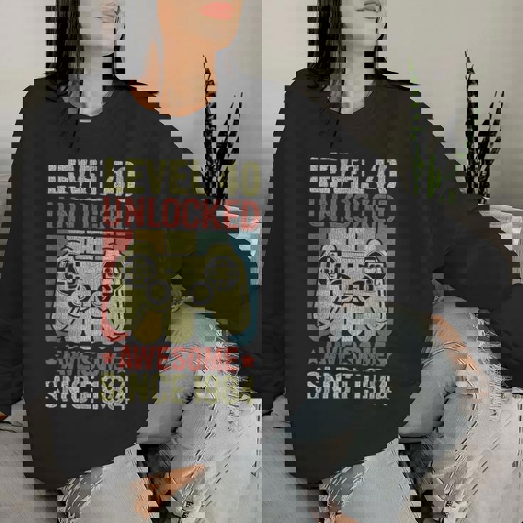 40歳の誕生日 男性 女性 40歳 1984年 装飾 面白い ギフト レディーススウェットシャツ 彼女への贈り物