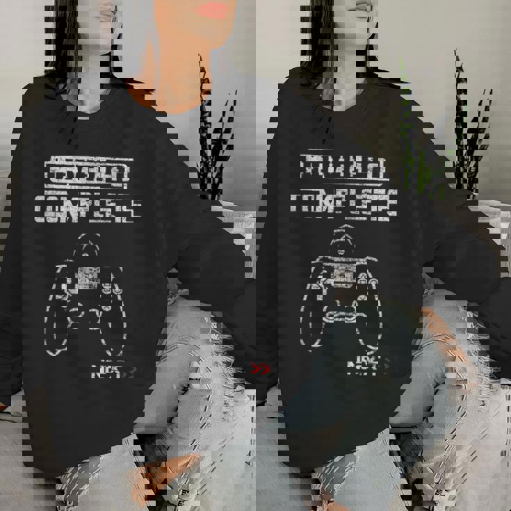 40歳の誕生日プレゼント Level 40 Complete 贈り物 男性用、女性用 レディーススウェットシャツ 彼女への贈り物