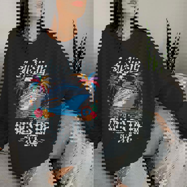 Awhip It's A Girls Trip 2026 マッチング クルーズ旅行 バケーション レディーススウェットシャツ 彼女への贈り物