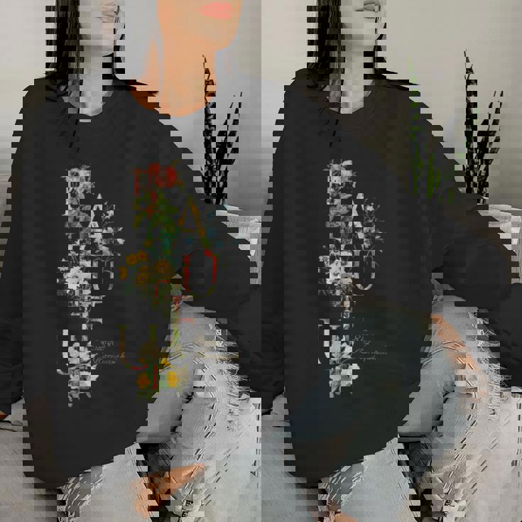 Beauty Flower（5） レディーススウェットシャツ 彼女への贈り物