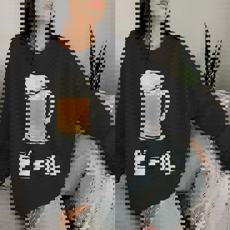 Beer ビール In Japanese レディーススウェットシャツ 彼女への贈り物