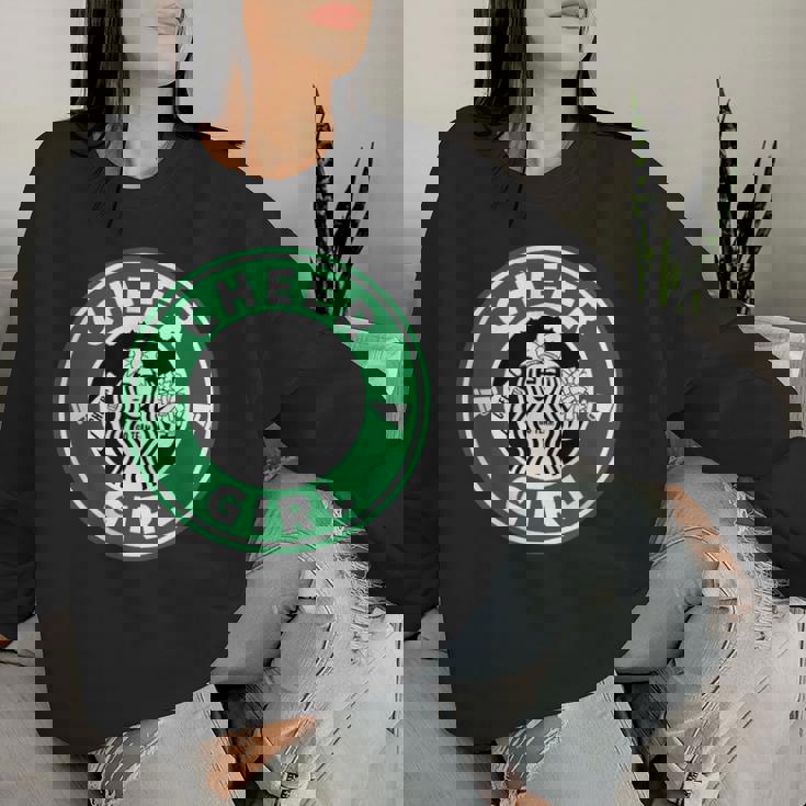 Cheer Girl 面白いチアリーダーグラフィック 女の子用 レディーススウェットシャツ 彼女への贈り物