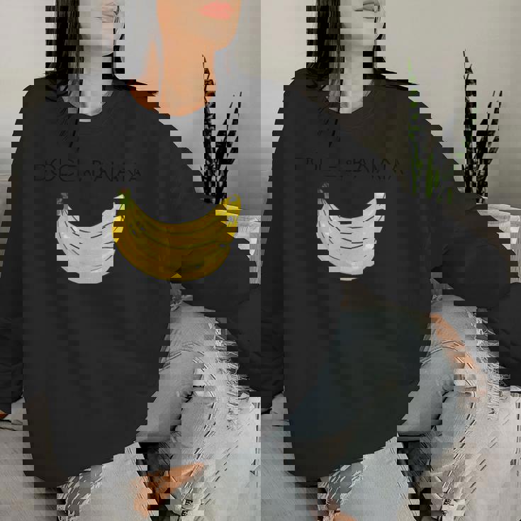 Dolce And Banana 面白いバナナ フルーツデザイン レディーススウェットシャツ 彼女への贈り物