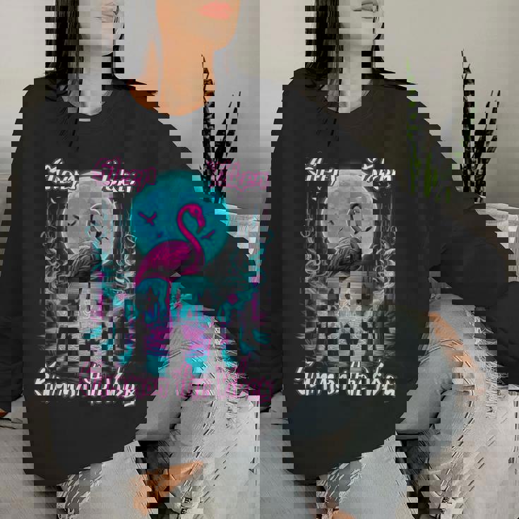 Flamingo Ritual Sleep Token Aesthetic Moon Vibes Women Sweatshirt Gifts for Her