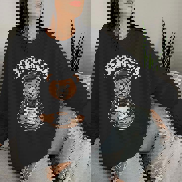 Barista Coffee Lover Espresso Caffeine レディーススウェットシャツ 彼女への贈り物