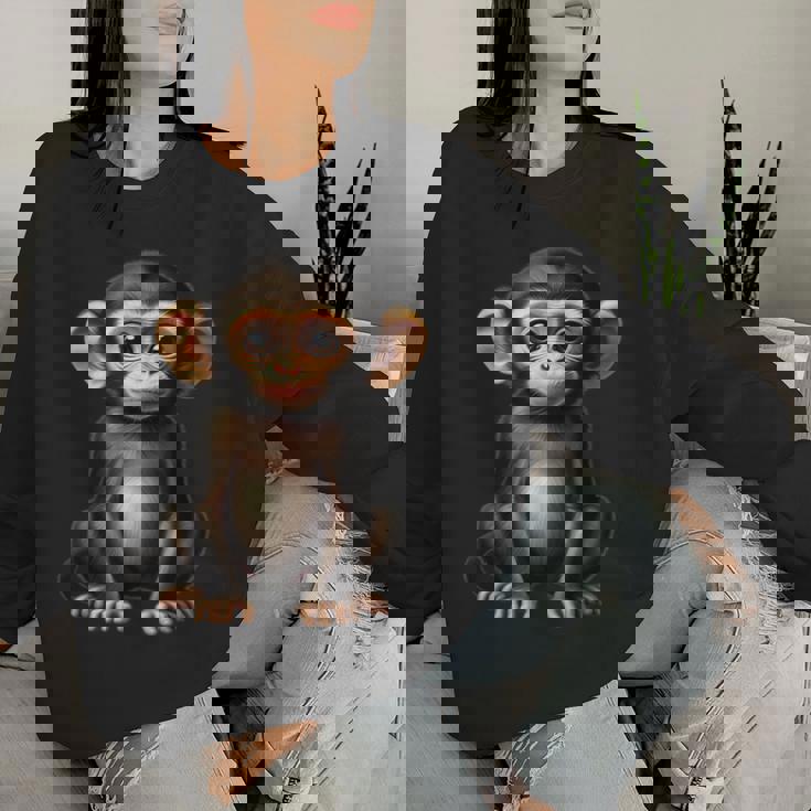 Monkey For Children And Fun Sweatshirt Frauen Geschenke für Sie