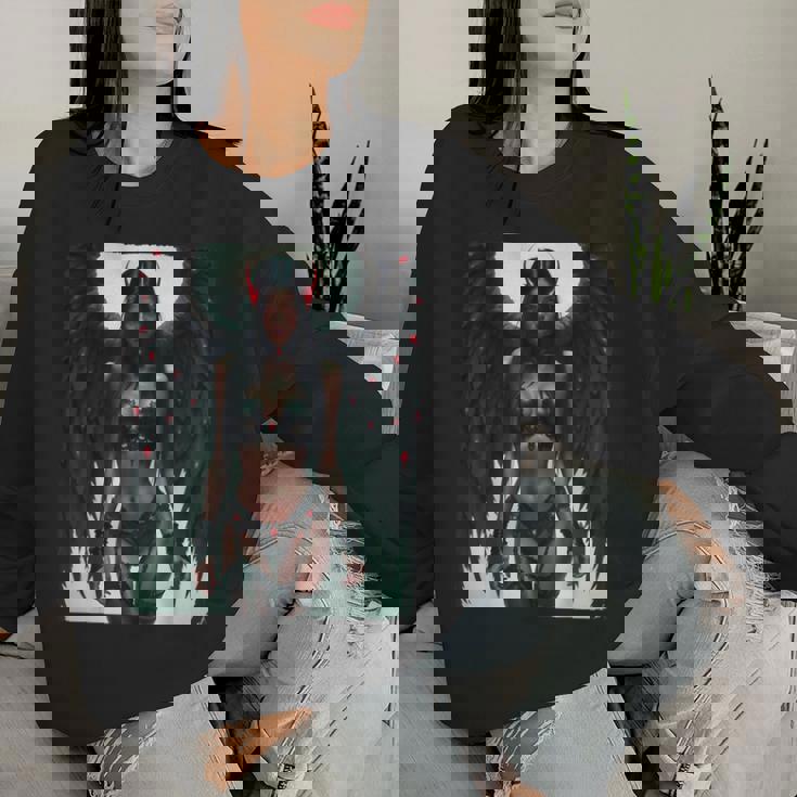 Hot Girl On 男性用 堕天使バトルレディ レディーススウェットシャツ 彼女への贈り物