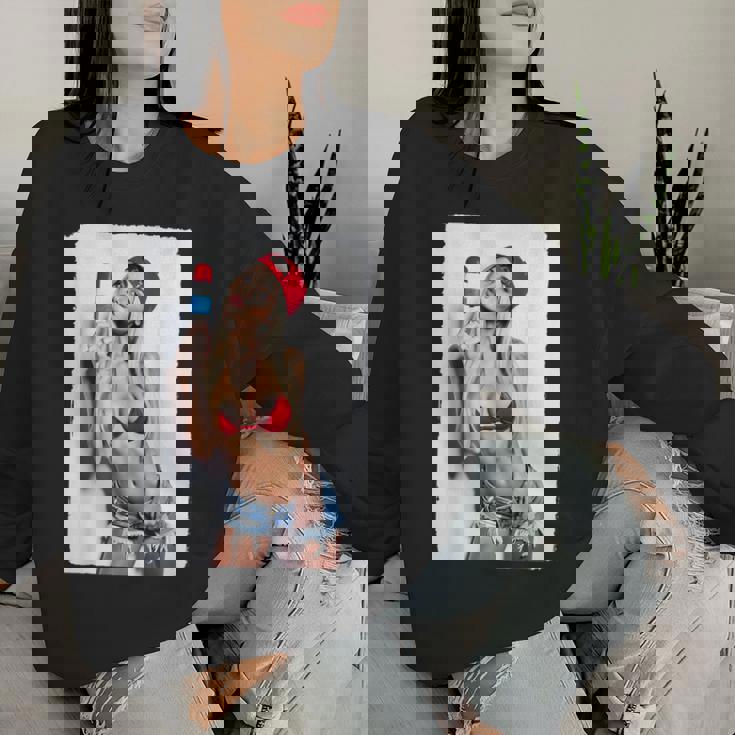 Hot Girl On 男性用 セクシー アイス ポップ ピンナップ 3 グランジ レディーススウェットシャツ 彼女への贈り物