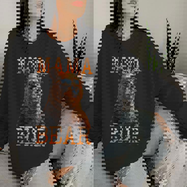 Mama Bearママベア ママベア 母の日 グリズリー ママベア レディーススウェットシャツ 彼女への贈り物