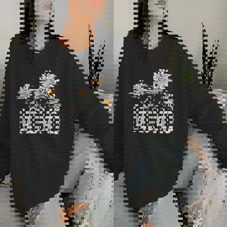 Momo Floral Chamomile Mother's Day Momo レディーススウェットシャツ 彼女への贈り物