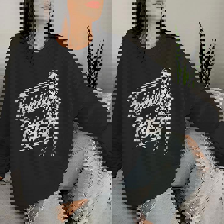 Rockabilly Rebel Pin-Up Girl In Dress Graphic レディーススウェットシャツ 彼女への贈り物