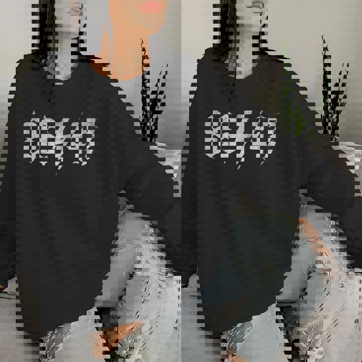 Sarcastic 8647 Vintage 80S Style 86 47 Rock Music 8647 Women Sweatshirt Gifts for Her