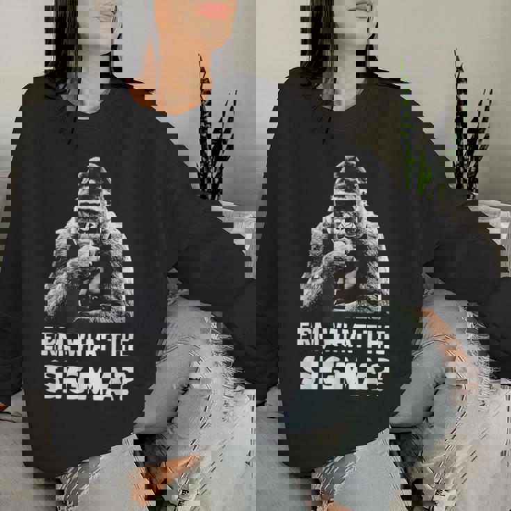 Sarcastic Humor Meme Erm What Theigma Ironic Meme レディーススウェットシャツ 彼女への贈り物