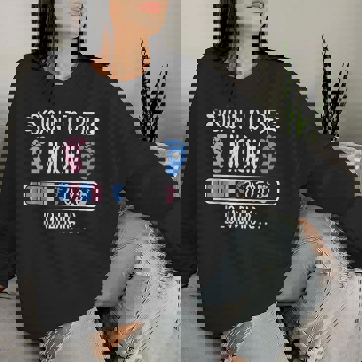 Soon To Be Mom 2025 妊娠中のお知らせ 2025 レディーススウェットシャツ 彼女への贈り物