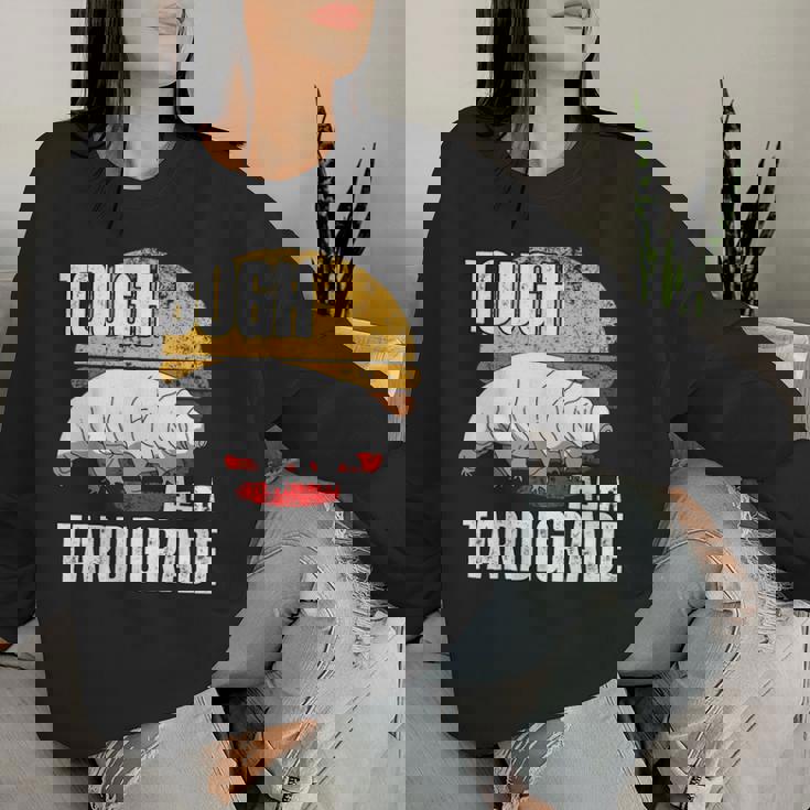 Tardigrade ウミグマ クマムシ 苔 生物学 レディーススウェットシャツ 彼女への贈り物