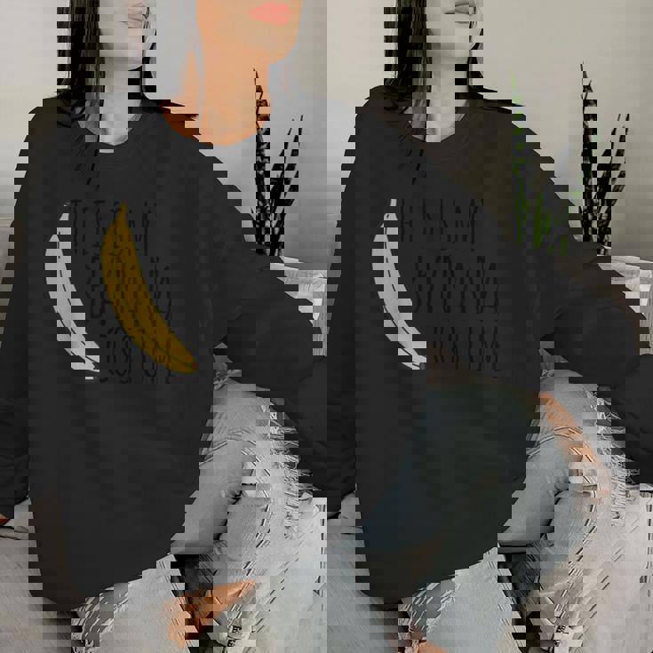 This Is My Banana Costume これが私のバナナの衣装 レディーススウェットシャツ 彼女への贈り物