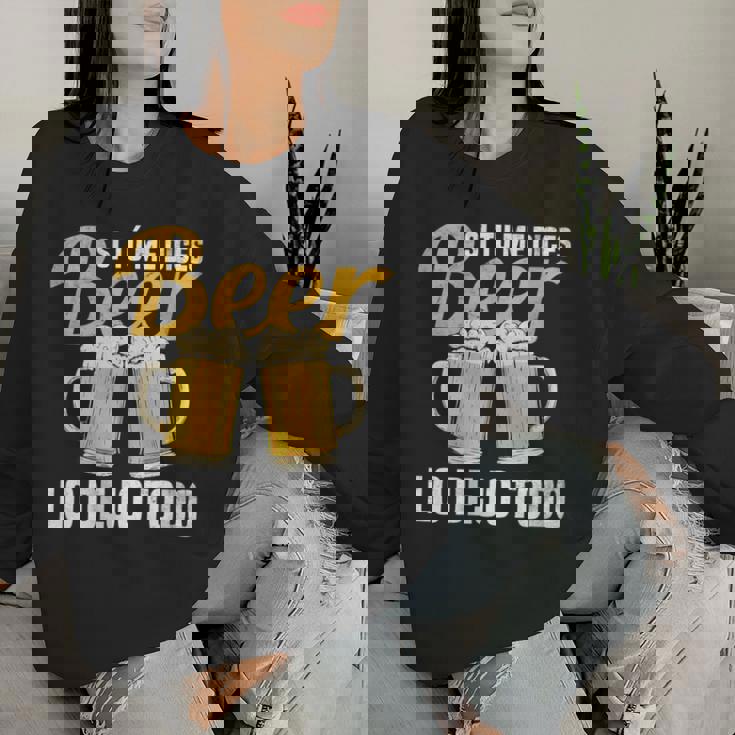 I Tu Me Dices Beer Lo Dejo Todo Cuello Sudadera Mujer Regalos para ella