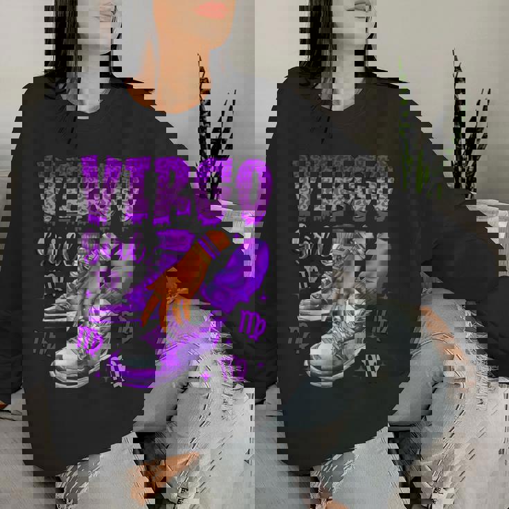 Virgo Girl Birthday Black Sneakers Zodiac Sign Women Sweatshirt Gifts for Her Virgo Girl Birthday Black Sneakers Zodiac Sign Women Sweatshirt Gifts for Her