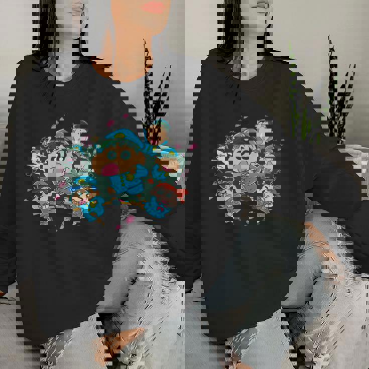 【映画】クレヨンしんちゃん 謎メキ！花の天カス学園 カスカベ防衛隊 レディーススウェットシャツ 彼女への贈り物