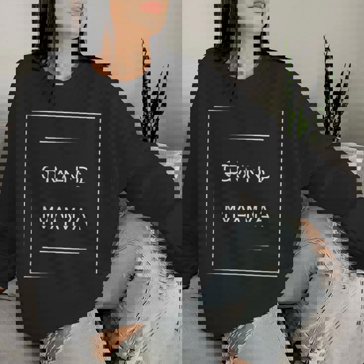 おばあちゃん、グランドママへのサプライズ妊娠発表ギフト レディーススウェットシャツ 彼女への贈り物