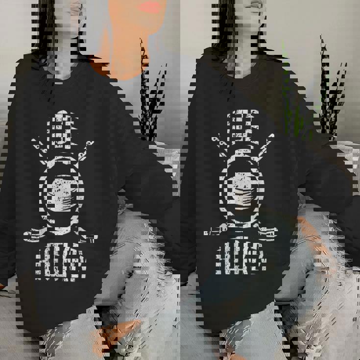 アイスホッケー ギフト ラケット パック 男性女性子供 Ice Hockey レディーススウェットシャツ 彼女への贈り物