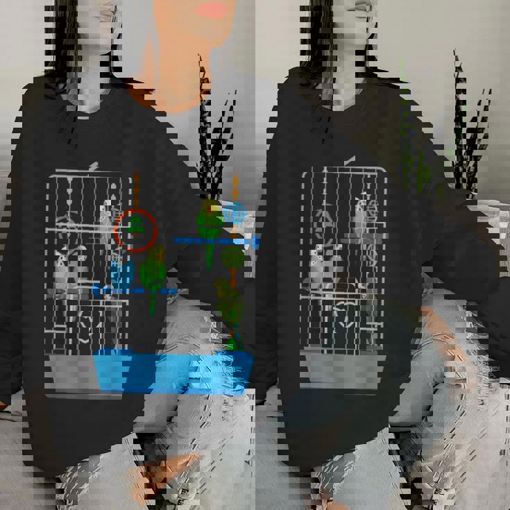 セキセイインコ かわいい 鳥 飼い主 ペット ギフト 女の子 レディーススウェットシャツ 彼女への贈り物