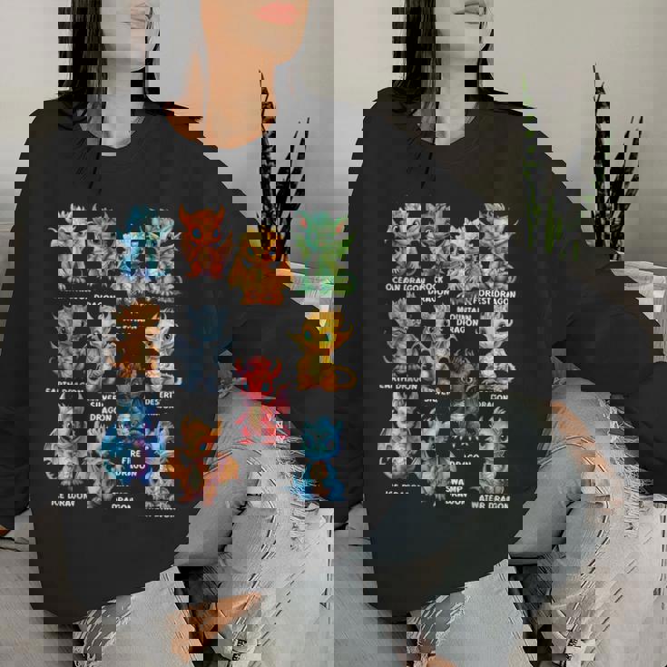 タイプ オブ ドラゴン クール ドラゴン キッズ 幼児 男の子 女の子 レディーススウェットシャツ 彼女への贈り物