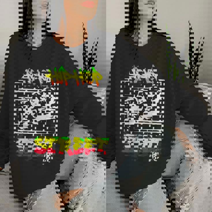 ヒップホップ ラップ ストリートライフ ダンス メラニン 黒人 男性 女性 キッズ レディーススウェットシャツ 彼女への贈り物