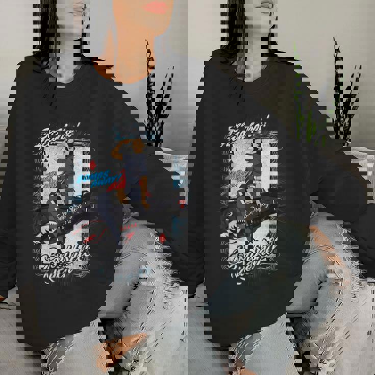 ピンナップ セクシーガールギフト 男性またはピンナップラバー、Bombshell Queen レディーススウェットシャツ 彼女への贈り物