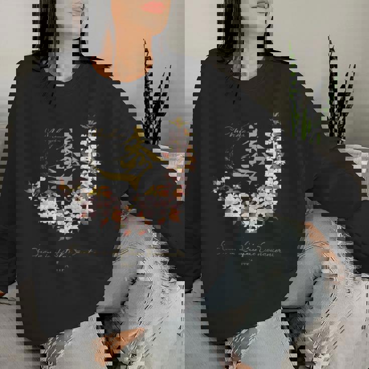 マダム秀 花tシャツ（1） さくら 一期一会 レディーススウェットシャツ 彼女への贈り物