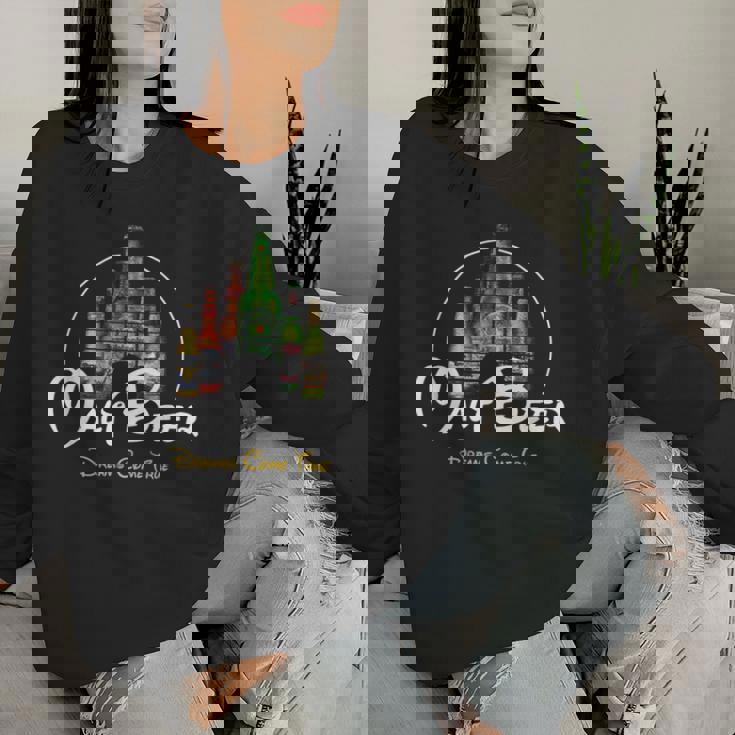 モルトビール、 Malt Beer Dreams Come True 面白いビールパロディー レディーススウェットシャツ 彼女への贈り物