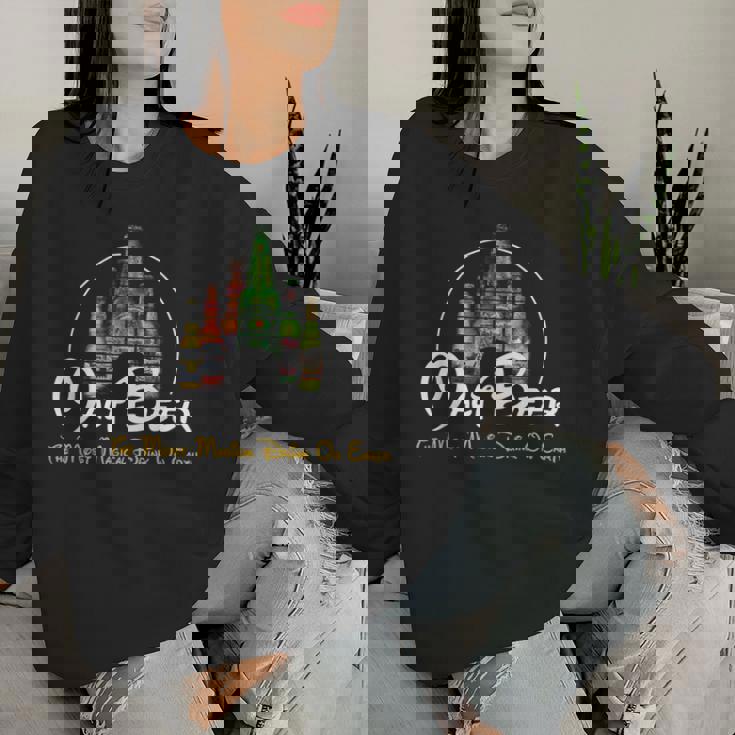 モルトビールパロディー Malt Beer Most Magical Drink On Earth レディーススウェットシャツ 彼女への贈り物