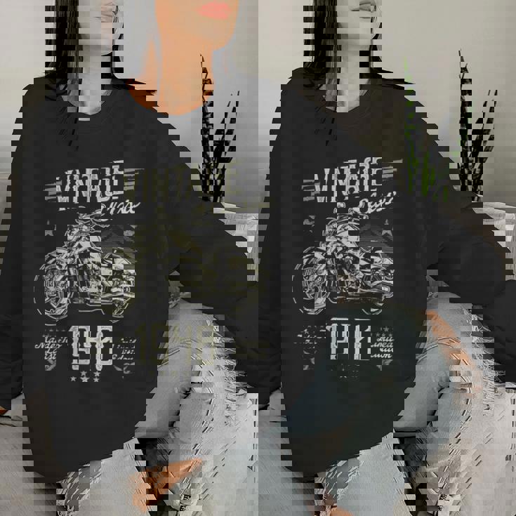 ヴィンテージ 1940 85 歳の誕生日プレゼント 男性 女性 85 歳 レディーススウェットシャツ 彼女への贈り物