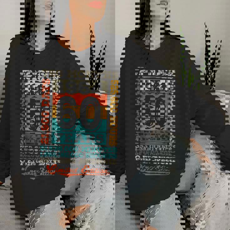 ヴィンテージ 1964 ギフト 男性 女性 長寿祝い 1964年生まれ 還暦祝い ユニークな誕生日プレゼント レディーススウェットシャツ 彼女への贈り物