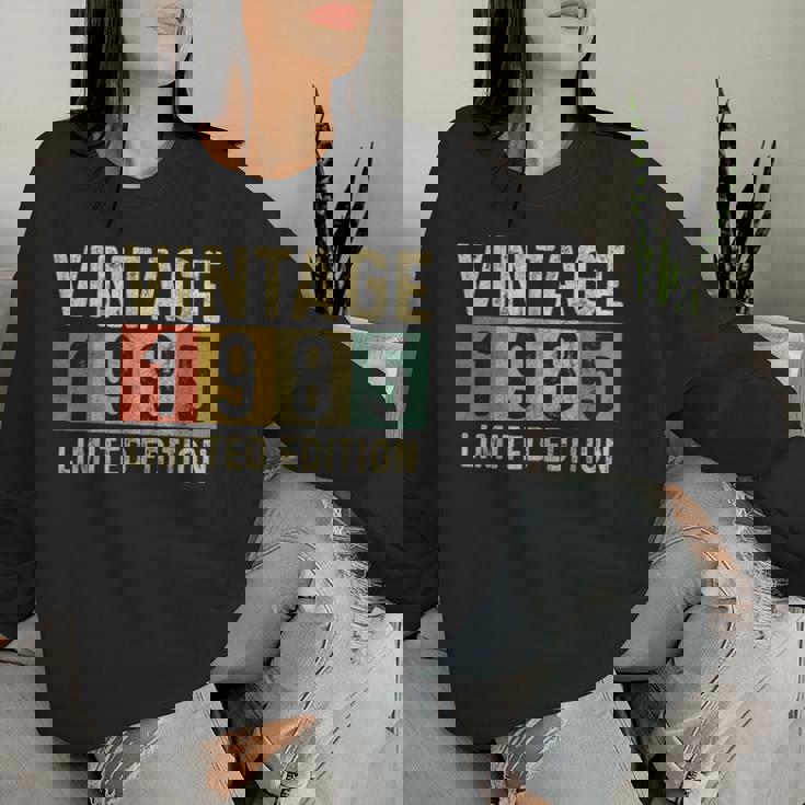 ヴィンテージ 1985 40歳の誕生日プレゼント 男性 女性 40歳 レディーススウェットシャツ 彼女への贈り物