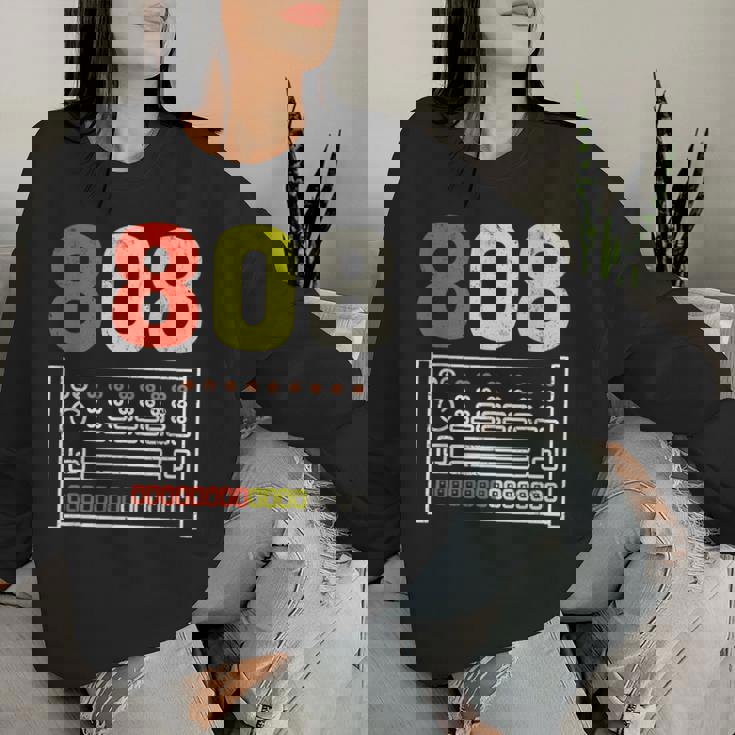 ヴィンテージ 808 ローランド ドラムマシン ギフト 男性 女性 ドラムに レディーススウェットシャツ 彼女への贈り物