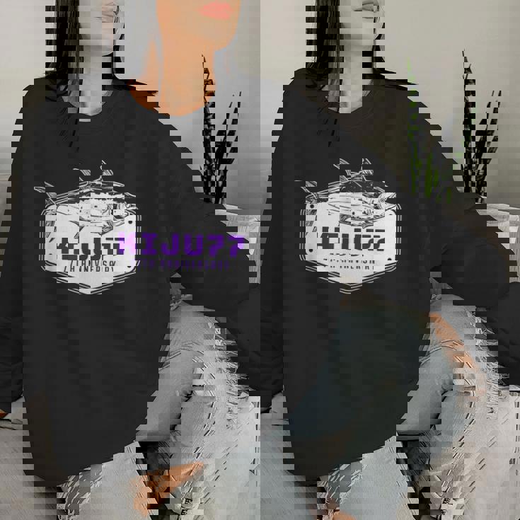 喜寿祝い 釣り好き お魚好き 男性 女性人気 父の日 77歳 誕生日 おしゃれ レディーススウェットシャツ 彼女への贈り物