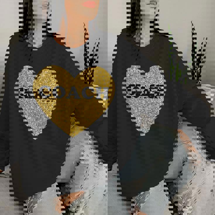 女性用および男性用コーチハートスポーツコーチ レディーススウェットシャツ 彼女への贈り物