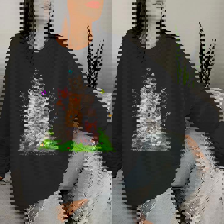 子猫好き 猫好き かわいい猫 レディース かわいい 子猫 男性 女性 レディーススウェットシャツ 彼女への贈り物