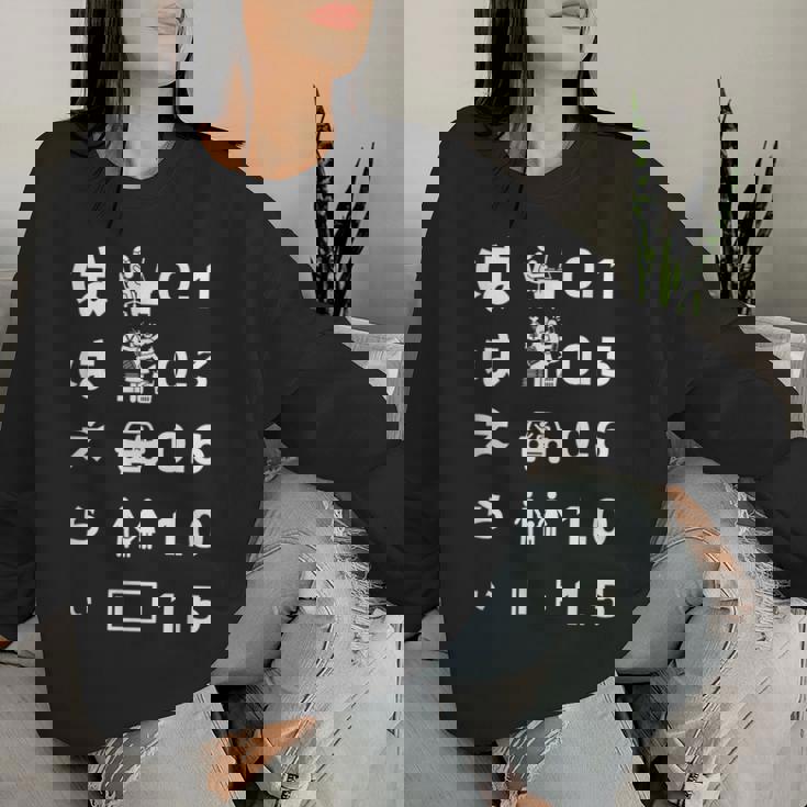 母 面白いtシャツ 視力検査 文字入り ネタ 夫婦 おもしろ 面白い 服 オリジナル 母の日 文字tシャツ お母さん レディーススウェットシャツ 彼女への贈り物