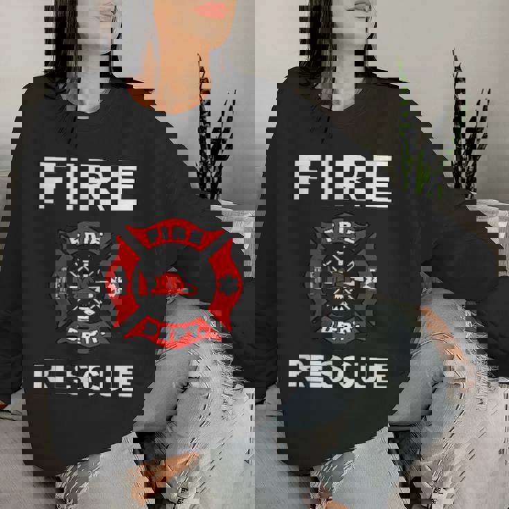 消防士 消防士 キッズ ユース 大人 男の子 女の子 レディーススウェットシャツ 彼女への贈り物