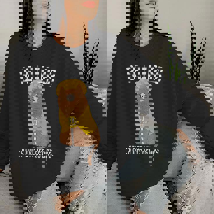 米寿祝い 猫 ねこ ちゃんちゃんこ 男性 女性 猫好き 88歳 Cat Days Best Days レディーススウェットシャツ 彼女への贈り物