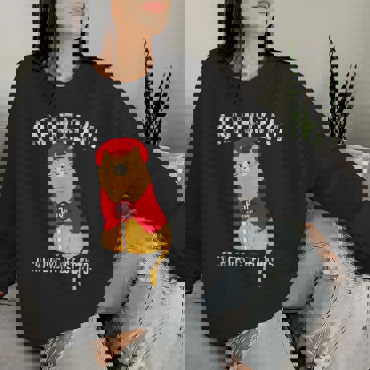 還暦祝い 猫 ねこ ちゃんちゃんこ 男性 女性 猫好き 60歳 Cat Days Best Days レディーススウェットシャツ 彼女への贈り物