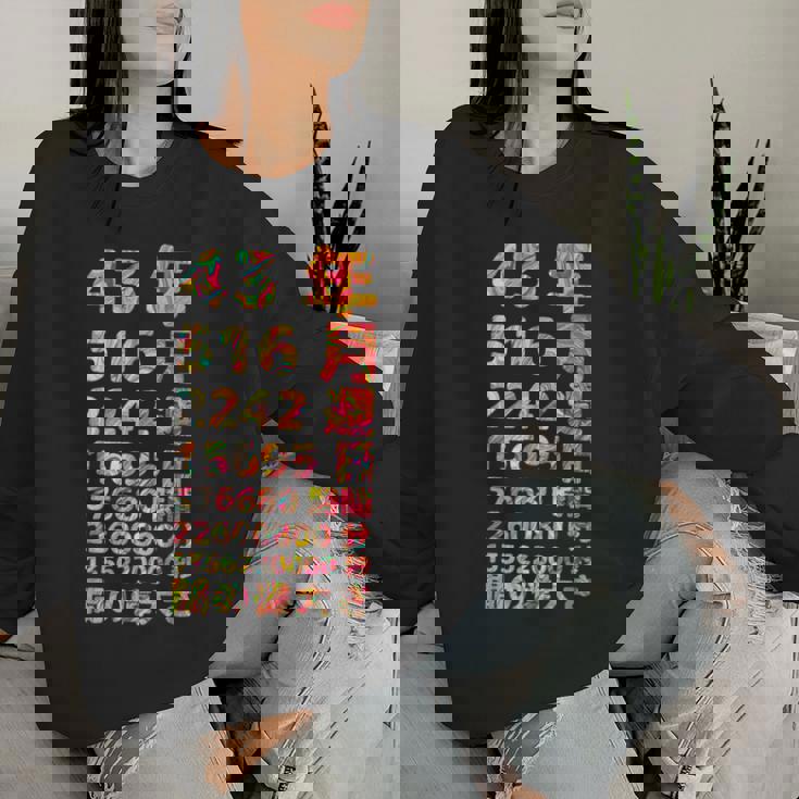 面白い43歳の誕生日の古いメーター 面白い43歳のギフト 女性 男性 面白い電卓 43歳の誕生日のギフト レディーススウェットシャツ 彼女への贈り物