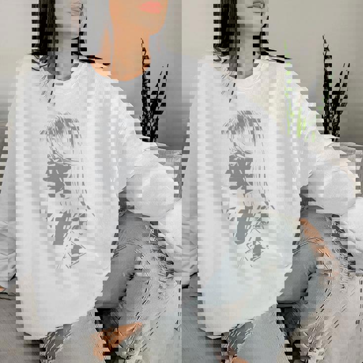 Anime Horror Girl Aestheticoft Grunge Waifu Japanese Otaku 長袖tシャツ レディーススウェットシャツ 彼女への贈り物
