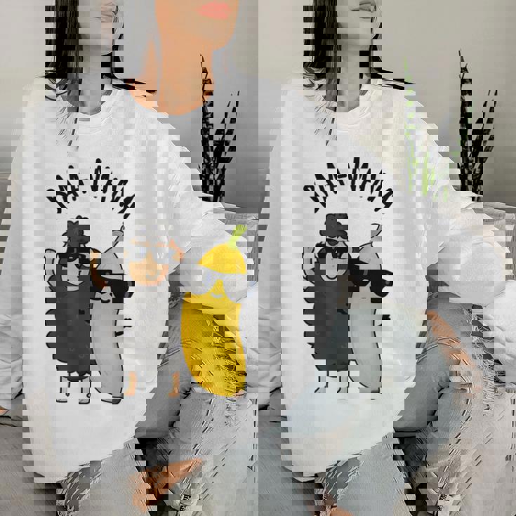 Baa-Nana おもしろバナナ羊しゃれ レディーススウェットシャツ 彼女への贈り物